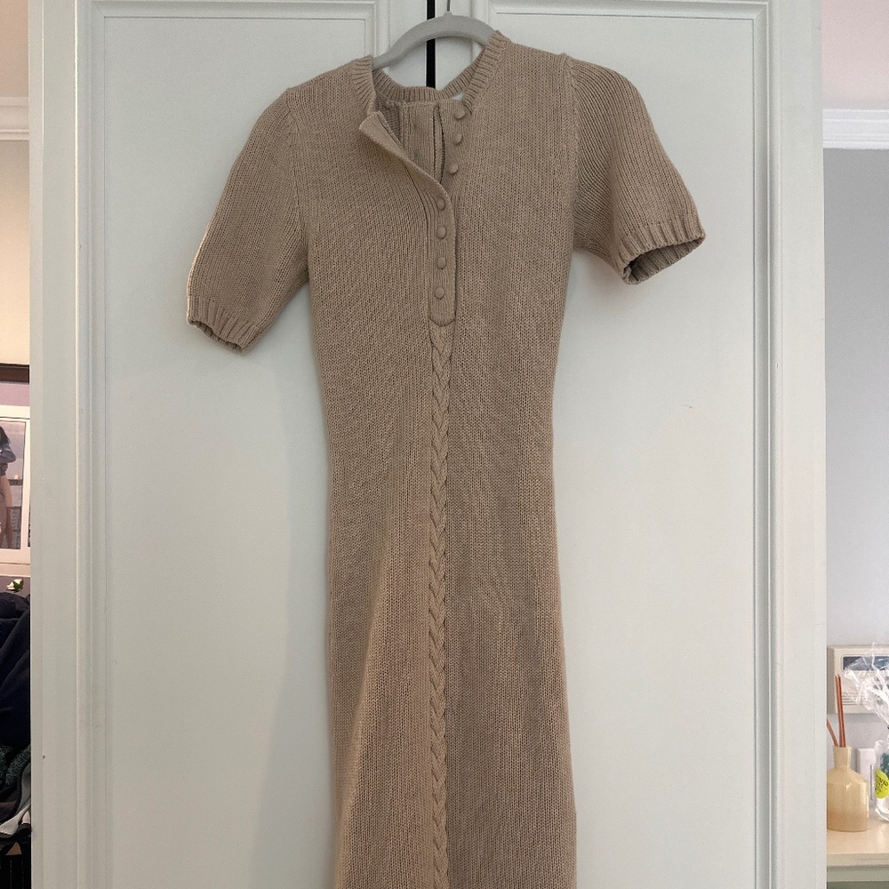 Joslin Cotton/Cashmere Midi Dress